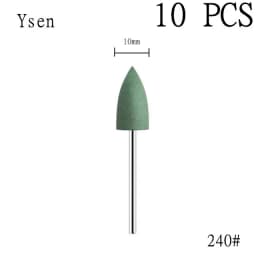 6pcs/set Rubber Silicon Nail Drill Milling Cutter for Manicure Bit Flexible Polisher Machine Electric Nail File Art Tools