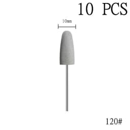 6pcs/set Rubber Silicon Nail Drill Milling Cutter for Manicure Bit Flexible Polisher Machine Electric Nail File Art Tools