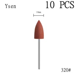 6pcs/set Rubber Silicon Nail Drill Milling Cutter for Manicure Bit Flexible Polisher Machine Electric Nail File Art Tools