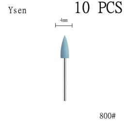 6pcs/set Rubber Silicon Nail Drill Milling Cutter for Manicure Bit Flexible Polisher Machine Electric Nail File Art Tools