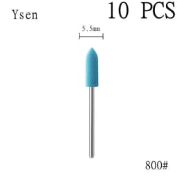 6pcs/set Rubber Silicon Nail Drill Milling Cutter for Manicure Bit Flexible Polisher Machine Electric Nail File Art Tools