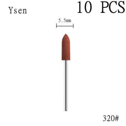 6pcs/set Rubber Silicon Nail Drill Milling Cutter for Manicure Bit Flexible Polisher Machine Electric Nail File Art Tools