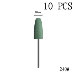6pcs/set Rubber Silicon Nail Drill Milling Cutter for Manicure Bit Flexible Polisher Machine Electric Nail File Art Tools