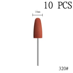 6pcs/set Rubber Silicon Nail Drill Milling Cutter for Manicure Bit Flexible Polisher Machine Electric Nail File Art Tools