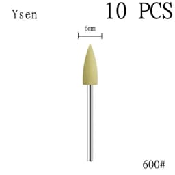 6pcs/set Rubber Silicon Nail Drill Milling Cutter for Manicure Bit Flexible Polisher Machine Electric Nail File Art Tools