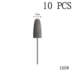 6pcs/set Rubber Silicon Nail Drill Milling Cutter for Manicure Bit Flexible Polisher Machine Electric Nail File Art Tools