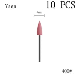 6pcs/set Rubber Silicon Nail Drill Milling Cutter for Manicure Bit Flexible Polisher Machine Electric Nail File Art Tools