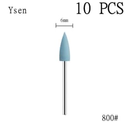 6pcs/set Rubber Silicon Nail Drill Milling Cutter for Manicure Bit Flexible Polisher Machine Electric Nail File Art Tools