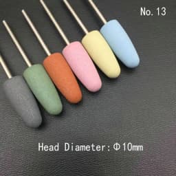 6pcs/set Rubber Silicon Nail Drill Milling Cutter for Manicure Bit Flexible Polisher Machine Electric Nail File Art Tools