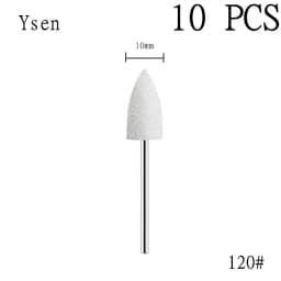 6pcs/set Rubber Silicon Nail Drill Milling Cutter for Manicure Bit Flexible Polisher Machine Electric Nail File Art Tools