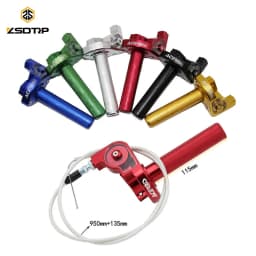 ZSDTRP 7/8'' CNC Aluminum Twist Throttle Handle Grip + Cable Replacement For Dirt Bike Quad ATV Pit 50cc 125cc 150cc 250cc