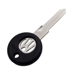Cocolockey Metal Pill Key Shell for Vw Car Key Hu49 Uncut Blade Blank Key Shell for Vw 16v G60 Gti Master Key NO LOGO