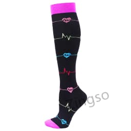 24 Style Compression Socks Women & Men Best Running, Athletic Sports Crossfit Flight Travel Nurses Running Athletic Stocking