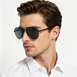 Classic Big Pilot Polarized Sunglasses Men Luxury Metal Black Aviation Sun Glasses Male Fashion Driving Vacation Shades UV400