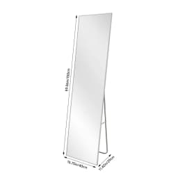 Voltsify Modern Metal Frame Full Length Wall-Mounted Mirror for Living Room Bedroom