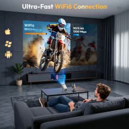 XGODY 4K Projector Android Mini Beamer Allwinner H713 Dual WIFI6 BT5.4 1280*720P Home Theater Outdoor Portable