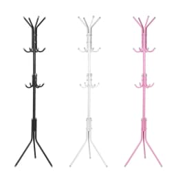 Coat Hat Tree Stand Coat Hat Tree Multi Hook Metal Coat Hat Rack Tree Stand Clothes Bag Hanger Organizer for Home Bedroom