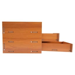 Computer Monitor Stand, Computer Shelf with Wooden Drawers, Desktop Monitor Stand, Suitable for Study, Office and Desk Storage