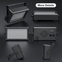 U'King 4PCS 60W LED Wall Wash Light 3IN1 RGB Strobe Effect Stage Lighting DMX512 DJ Wash Bar Effect Light for Party Wedding