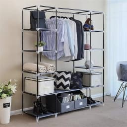 150*45*175cm Clothes Wardrobe Clothes Organizer Non-Woven Fabric Wardrobe Storage Cupboard for Bedroom Storage Shelves