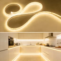 LED Strip Light 2m-35m High Brightness for Kitchen Cabinet Shelf Counter Lighting white led strip uniform led tape