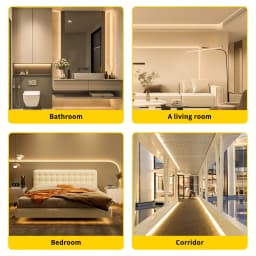 LED Strip Light 2m-35m High Brightness for Kitchen Cabinet Shelf Counter Lighting white led strip uniform led tape
