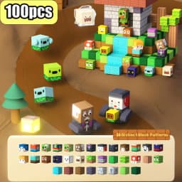 Magnetic Building Blocks Mine World Magnetic Forest House Brick Cube Toys Set STEM Sensory 2026 Best Gift for 3+ Boy Girl Kid