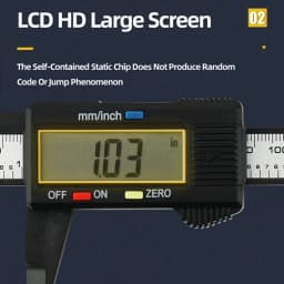 6inch Digital Vernier Calipers 0-150mm Lcd Electronic Caliper, Carbon Fiber Gauge Height Measuring Tools Instruments Micrometer