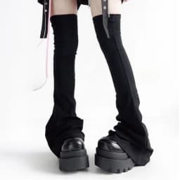 1 Pairs Leg Warmers Y2K Harajuku Punk Knee Socks Japanese Style Spicy Femboys Over The Knee Horn Shapeds Cuffs Sexy Accessories