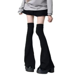 1 Pairs Leg Warmers Y2K Harajuku Punk Knee Socks Japanese Style Spicy Femboys Over The Knee Horn Shapeds Cuffs Sexy Accessories