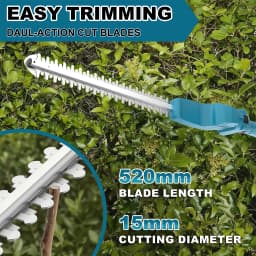 Gisam 2in1 Brushless High Branch Saw & Hedge Trimmer Cordless Multifunction Tool Trimmer & Chainsaw for Makita 18V Battery Pin