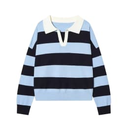 Autumn Women's New Sweater Blouse 2026 Fashion Striped Knit Pullover Chic Young Women Travel Joker Autumn Street Knit Sweaters