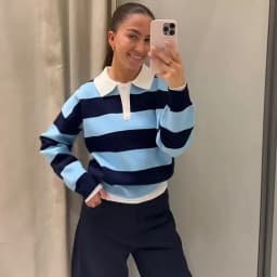 Autumn Women's New Sweater Blouse 2026 Fashion Striped Knit Pullover Chic Young Women Travel Joker Autumn Street Knit Sweaters