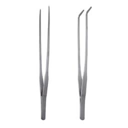 27cm Stainless Steel Aquarium Tweezers Straight & Curved Aquascape Tools Fish Tank Aquatic Plant Feeding Tongs