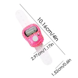 1pc Digital Finger Ring Counter with LCD Resettable Electronic Islamic Tasbih Prayer Counter Adjustable Tally Clicker for Sports