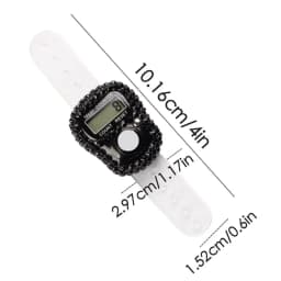 1pc Digital Finger Ring Counter with LCD Resettable Electronic Islamic Tasbih Prayer Counter Adjustable Tally Clicker for Sports