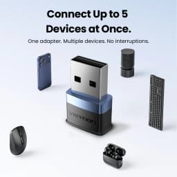 USB Bluetooth 6.0 Adapter for Laptop Desktop PC: Long Range 20M Wireless Dongle for Windows 11/10/8.1 Bluetooth Receiver & Trans
