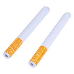 Funny Cigarette Bubble Toy Set Mini Cigarette-Shaped Metal Bubble Wand With Bubble Liquid Metal Smoking Machine Outdoor Portable