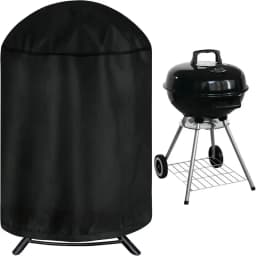 Suitable for Round Charcoal Kettle BBQ Grills, Heavy-Duty Outdoor Barbecue Cover Compatible with Most Pot-Style Grills