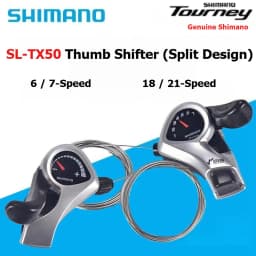 Shimano Tourney SIS SL-TX50 Bicycle Shift Lever 3x6s 3x7s 3V Left 6V Right 7V 18 21 Speed A Pair TX50 Shifters MTB Bike Parts