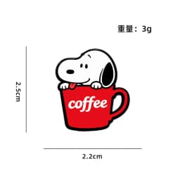 Cute cartoon dog badge Cartoon anime creative puppy metal brooch decoration cute alloy brooch anti slip button badge
