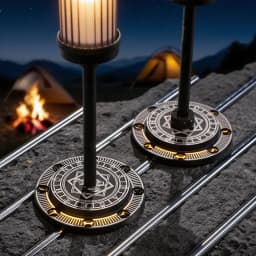 DOTWISE Camping Lantern Stand Detachable Aluminum Lantern Holder Outdoor Camping Light Stand for Goalzero 38 Explore Lamps Stand