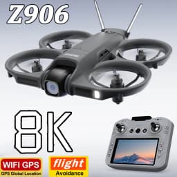 Z906 Drone Professional 8K HD Dual Camera 5G GPS with Screen Brushless Motor Optical Flow Hover Obstacle Avoidance RC Quadcopter
