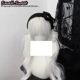 Women Goth Subculture Music Hair Accessories Harajuku Gothic Lolita Y2K Girl Punk Floral Bow Hair Band Headband Hair Hoop