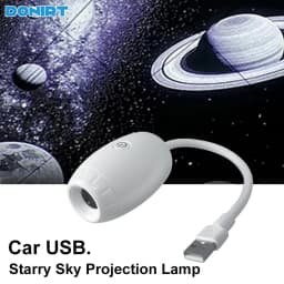 USB Car Atmosphere Projector Light Car Interior Ambient Light LED Starry Star Light Party Decor Romantic Saturn Galaxy Light
