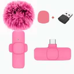 New Wireless Lavalier Microphone Portable Audio Video Recording Mini Microphone for iPhone Android PC Camera Live Gaming Phone