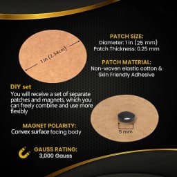 50pcs, 600 Gauss Magnetic Patches, Magnetic Massage Patches, Magnetic Therapy Body Care