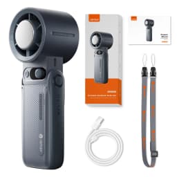Portable Handheld Turbo Fan 199Gear Strong Wind Speed LED Digital Display 135°Foldable Outdoor 3-in-1 Handheld Fan 6000mAh F5PRO