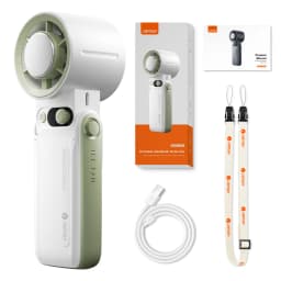 Portable Handheld Turbo Fan 199Gear Strong Wind Speed LED Digital Display 135°Foldable Outdoor 3-in-1 Handheld Fan 6000mAh F5PRO