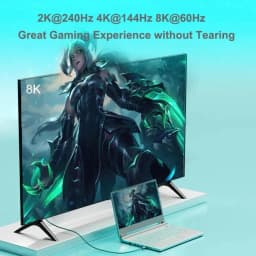 USB-C To DisplayPort Cable 8K@60Hz DP Type C 3.1 To 4K 144Hz Display Port 1.4 Cable Thunderbolt 3 4 for MacBook Air Pro Samsung